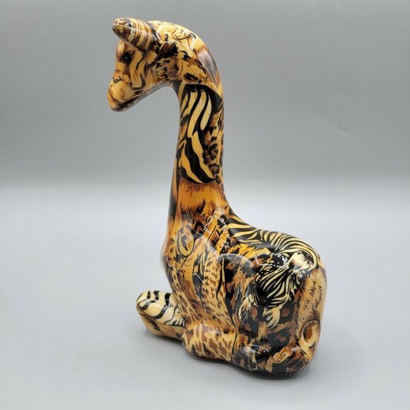 LaVie Baby Giraffe Safari Animal Print Figurine Joan Baker Ceramic Statue - Picture 6 of 8